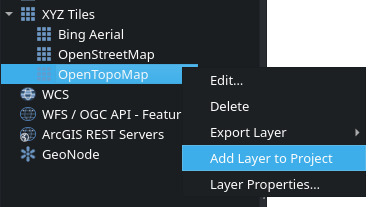 Add layer to project